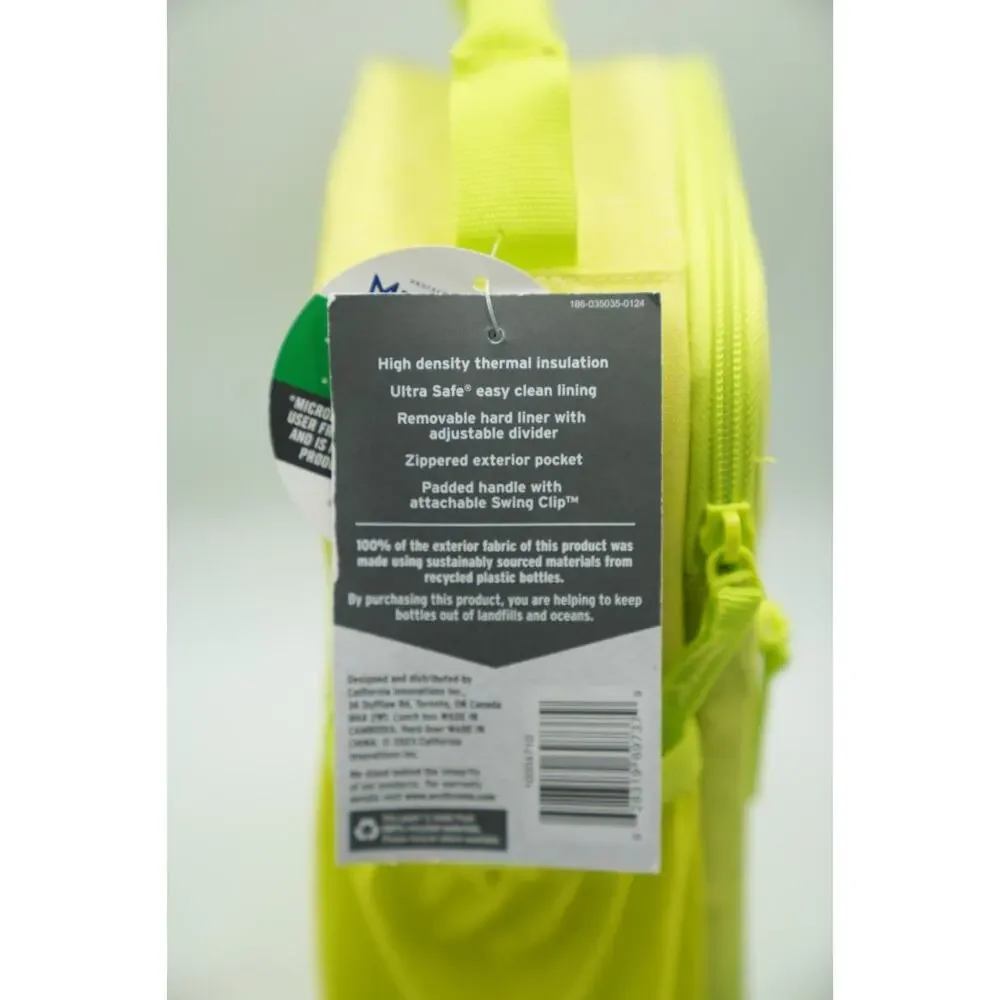 Clear Backpack + Fulton Neon Lunchbox Back-to-School‎ Supply Gift Bundle